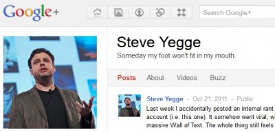 "Steve Yegge and Google+"