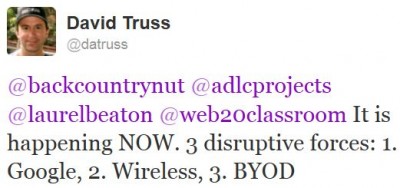 Disruptive Forces Tweet