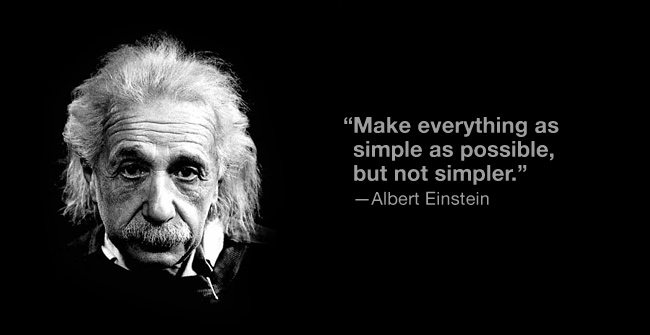 Via Christopher Tedja - Einstein-simple-quote